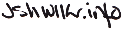 The text 'jshwlkr.info' written in marker.